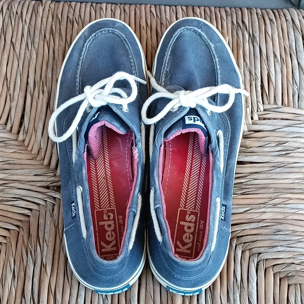 # Keds blue canvas Deck Boat Shoes - Picture 7 of 12